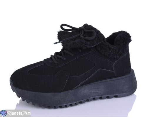 Кросівки жіночі на зиму (8 пар р.36-41) чорний  "Normashoes"