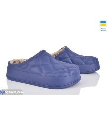 Жіночі сабо на зиму (6 пар р.36-41) синій  "Ladmir"