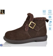 Черевики жіночі на зиму (8 пар р.36-41) коричневий  "Lilin"
