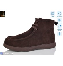 Черевики жіночі на зиму (8 пар р.36-41) коричневий  "Lilin"