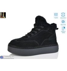 Черевики жіночі на зиму (8 пар р.36-41) чорний  "Lilin"