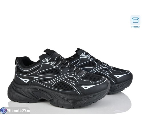 Кросівки жіночі на весну/осінь (8 пар р.36-41) чорний  "LAIFA"