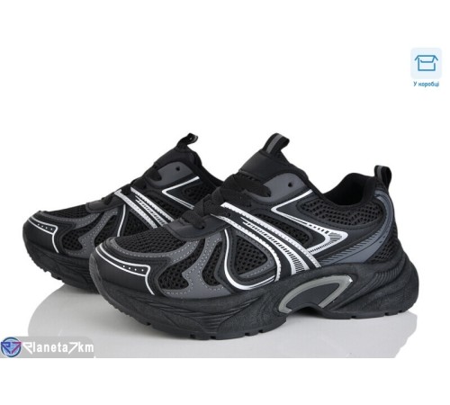 Кросівки жіночі на весну/осінь (8 пар р.36-41) чорний  "LAIFA"