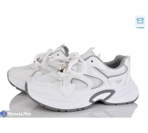 Кросівки жіночі на весну/осінь (8 пар р.36-41) білий  "LAIFA"