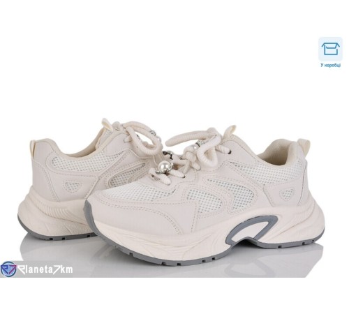 Кросівки жіночі на весну/осінь (8 пар р.36-41) бежевий  "LAIFA"