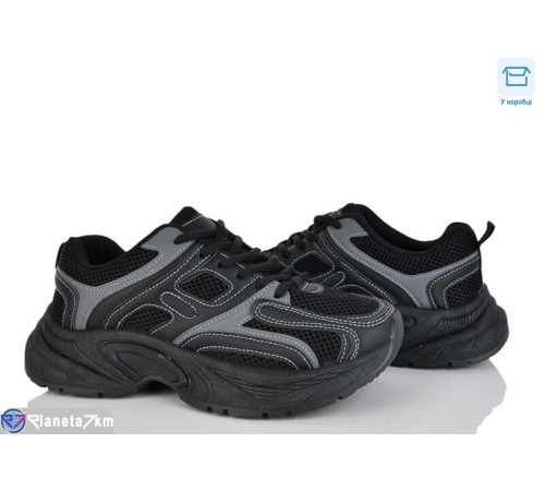 Кросівки жіночі на весну/осінь (8 пар р.36-41) чорний  "LAIFA"