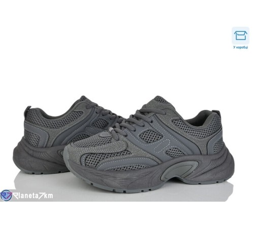 Кросівки жіночі на весну/осінь (8 пар р.36-41) сірий  "LAIFA"