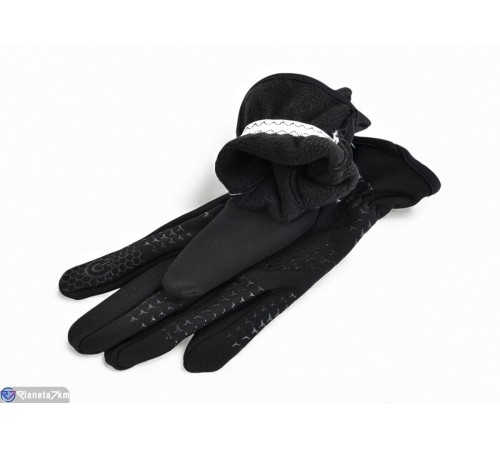 Рукавички дитячі на зиму (12 шт. р.сетка S-L) чорний  "RUBIBAS"