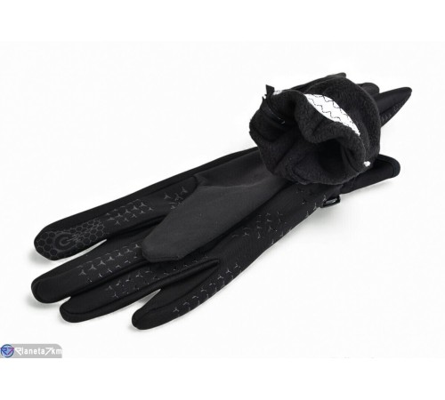 Рукавички дитячі на зиму (12 шт. р.сетка S-L) чорний  "RUBIBAS"