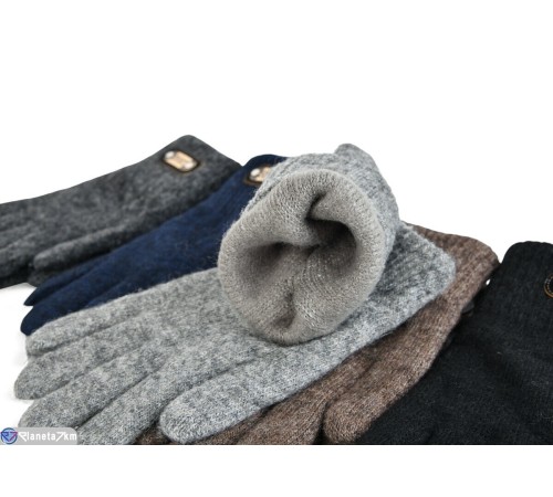 Рукавички дитячі на зиму (12 шт. р.сетка 6-8) мікс  "RUBIBAS"