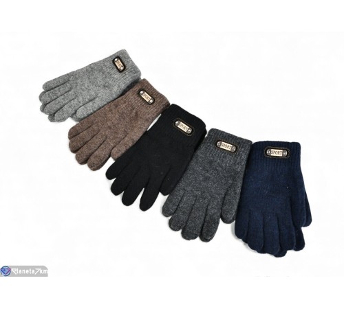 Рукавички дитячі на зиму (12 шт. р.сетка 8-12) мікс  "RUBIBAS"