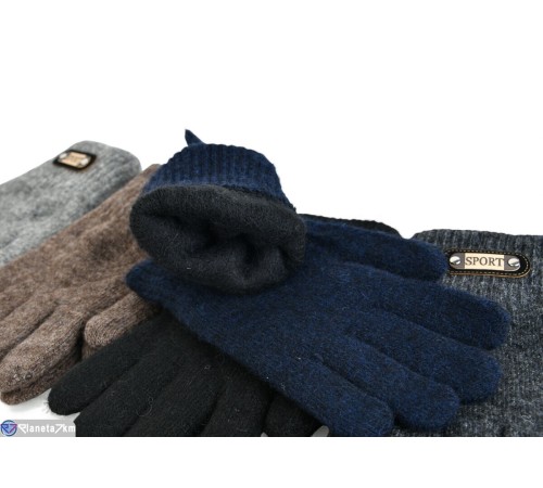Рукавички дитячі на зиму (12 шт. р.сетка 8-12) мікс  "RUBIBAS"