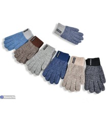 Рукавички дитячі на зиму (12 шт. р.сетка 5-7) мікс  "RUBIBAS"