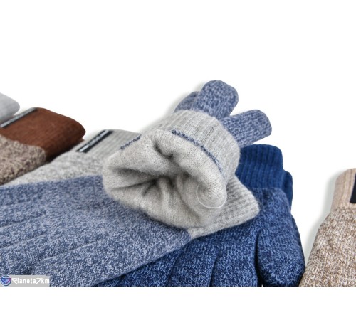 Рукавички дитячі на зиму (12 шт. р.сетка 5-7) мікс  "RUBIBAS"