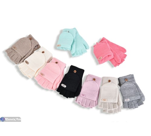 Рукавиці дитячі на зиму (12 шт. р.сетка 8-12) мікс  "RUBIBAS"