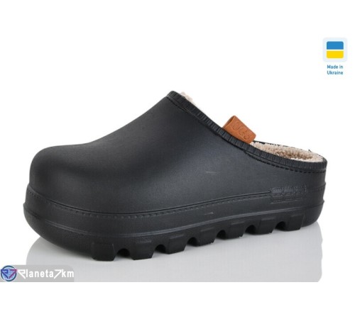 Жіночі сабо на зиму (6 пар р.36-41) чорний  "LOTTOS"