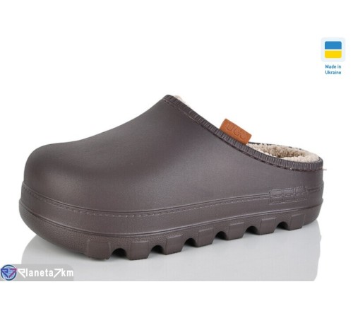 Жіночі сабо на зиму (6 пар р.36-41) коричневий  "LOTTOS"