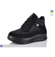 Черевики жіночі на зиму (6 пар р.36-41) чорний  "LOTTOS"