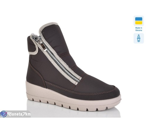 Черевики жіночі на зиму (9 пар р.37-42) коричневий  "LOTTOS"