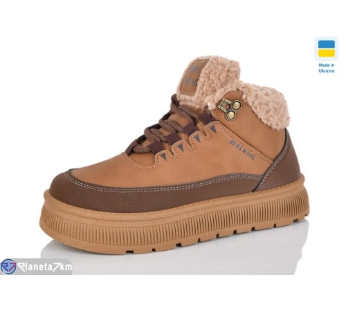 Черевики жіночі на зиму (8 пар р.36-41) camel  "LOTTOS"