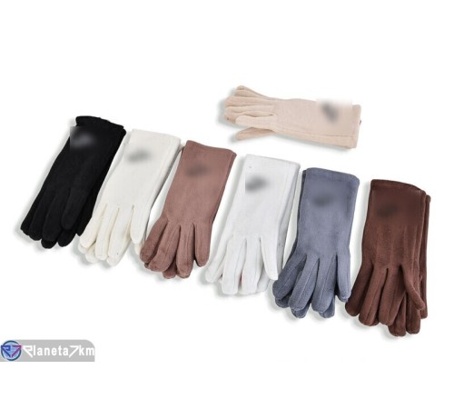 Рукавички жіночі на зиму (12 шт. р.сетка 6,5-8,5) мікс  "RUBIBAS"