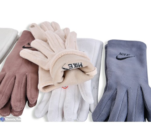 Рукавички жіночі на зиму (12 шт. р.сетка 6,5-8,5) мікс  "RUBIBAS"