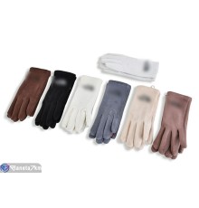 Рукавички жіночі на зиму (12 шт. р.сетка 6,5-8,5) мікс  "RUBIBAS"