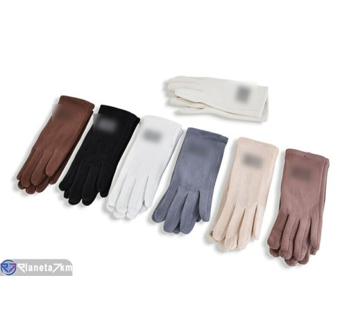 Рукавички жіночі на зиму (12 шт. р.сетка 6,5-8,5) мікс  "RUBIBAS"