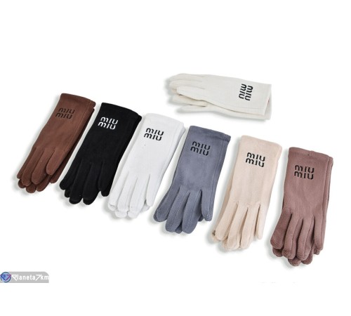 Рукавички жіночі на зиму (12 шт. р.сетка 6,5-8,5) мікс  "RUBIBAS"