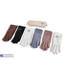 Рукавички жіночі на зиму (12 шт. р.сетка 6,5-8,5) мікс  "RUBIBAS"