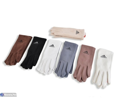 Рукавички жіночі на зиму (12 шт. р.сетка 6,5-8,5) мікс  "RUBIBAS"