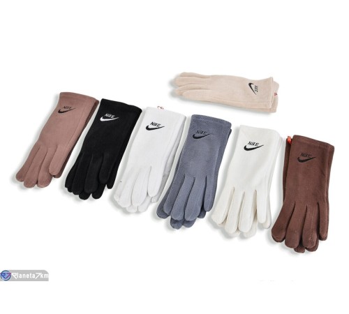 Рукавички жіночі на зиму (12 шт. р.сетка 6,5-8,5) мікс  "RUBIBAS"