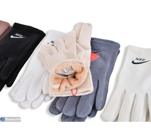 Рукавички жіночі на зиму (12 шт. р.сетка 6,5-8,5) мікс  "RUBIBAS"