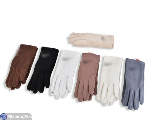 Рукавички жіночі на зиму (12 шт. р.сетка 6,5-8,5) мікс  "RUBIBAS"