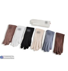 Рукавички жіночі на зиму (12 шт. р.сетка 6,5-8,5) мікс  "RUBIBAS"