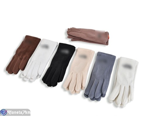 Рукавички жіночі на зиму (12 шт. р.сетка 6,5-8,5) мікс  "RUBIBAS"