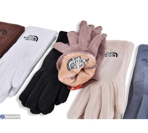 Рукавички жіночі на зиму (12 шт. р.сетка 6,5-8,5) мікс  "RUBIBAS"