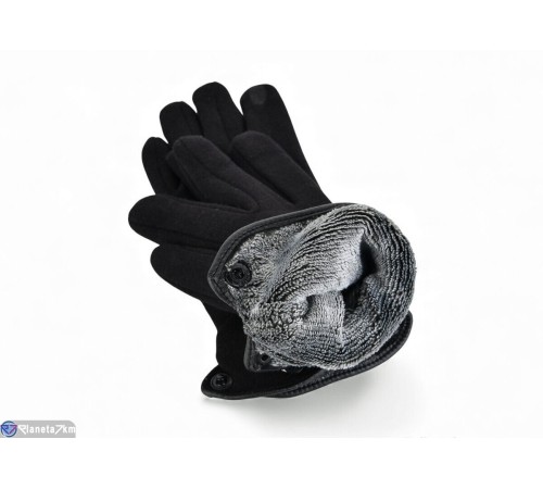 Рукавички на зиму (10 шт. р.сетка S-L) чорний  "RUBIBAS"