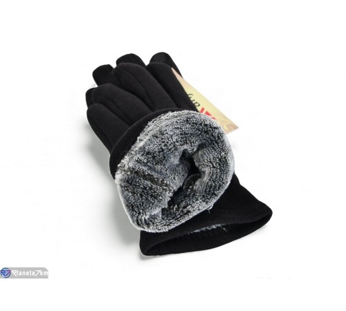 Рукавички на зиму (10 шт. р.сетка S-L) чорний  "RUBIBAS"