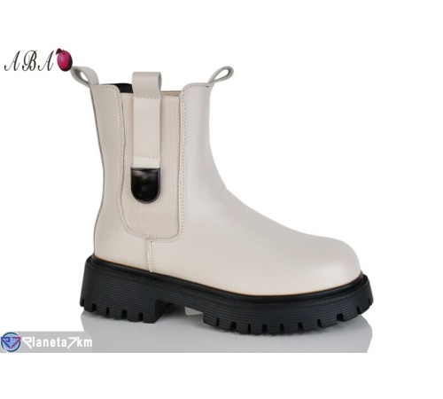 Черевики жіночі на зиму (6 пар р.36-41) бежевий  "Aba"