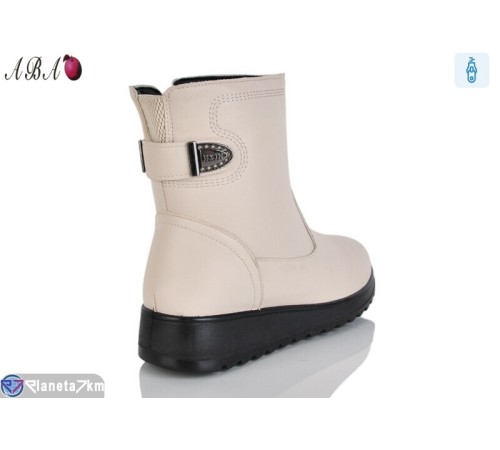 Черевики жіночі на зиму (8 пар р.36-41) бежевий  "Aba"