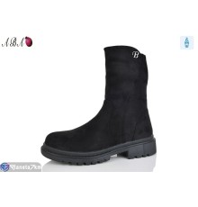 Черевики жіночі на зиму (6 пар р.36-41) чорний  "Aba"