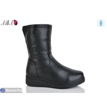 Черевики жіночі на зиму (8 пар р.37-42) чорний  "Aba"