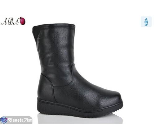 Черевики жіночі на зиму (8 пар р.37-42) чорний  "Aba"