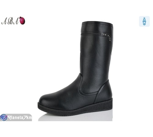 Чоботи жіночі на зиму (8 пар р.37-42) чорний  "Aba"