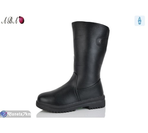 Чоботи жіночі на зиму (8 пар р.37-42) чорний  "Aba"