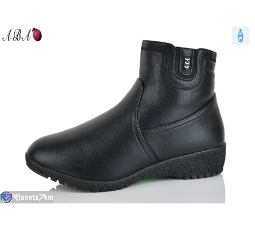 Черевики жіночі на зиму (6 пар р.41-43) чорний  "Aba"