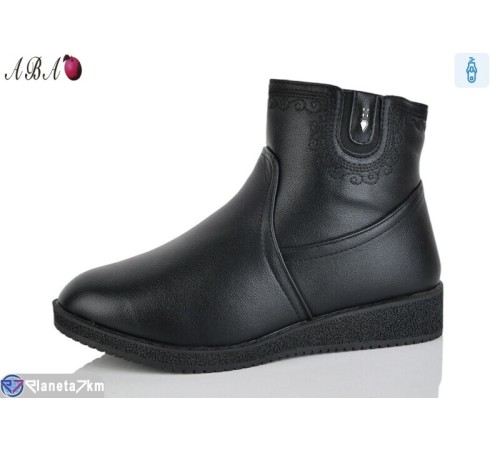 Черевики жіночі на зиму (6 пар р.41-43) чорний  "Aba"