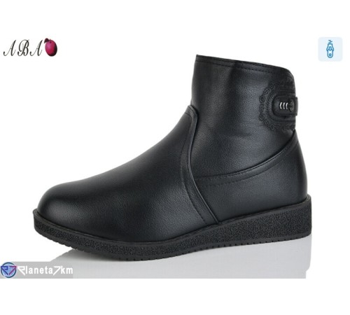 Черевики жіночі на зиму (6 пар р.41-43) чорний  "Aba"