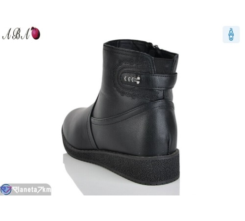 Черевики жіночі на зиму (6 пар р.41-43) чорний  "Aba"